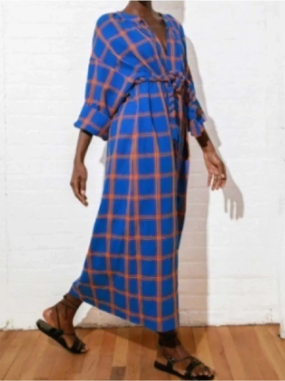 NEW! MARA HOFFMAN Lysa Cover Up Dress in Blue Multi Size S Resortwear Cruise - Picture 5 of 13
